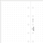 Filofax Jegyzetlapok Bullet (pont) Mini Fehér