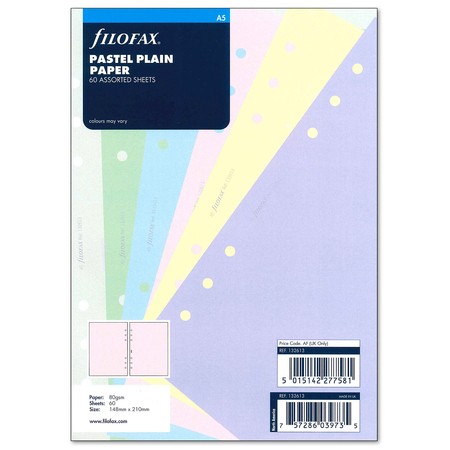 Filofax Jegyzetlapok Üres A5 Pasztel vegyes