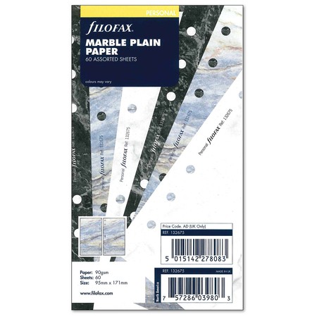 Filofax Jegyzetlapok Üres Personal Márvány