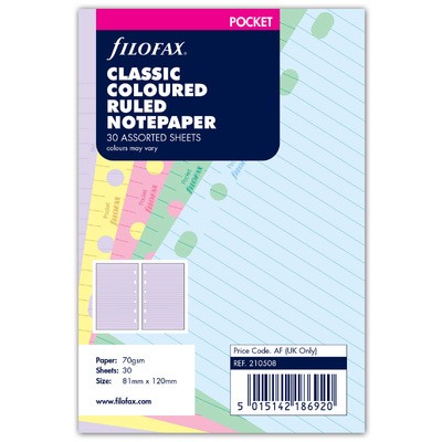Filofax Jegyzetlapok Vonalas CLA Pocket Vegyes színű