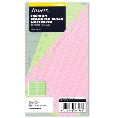 Filofax Jegyzetlapok Vonalas FSN Personal Vegyes színű