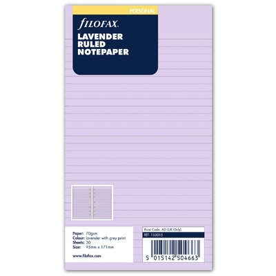 Filofax Jegyzetlapok Vonalas Personal Levendula