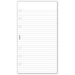 Filofax Jegyzettömb Vonalas Lyukasztott Personal Fehér