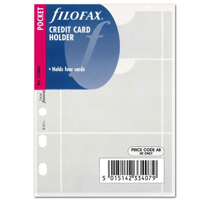 Filofax Kártyatartó Bankkártya Pocket Átlátszó