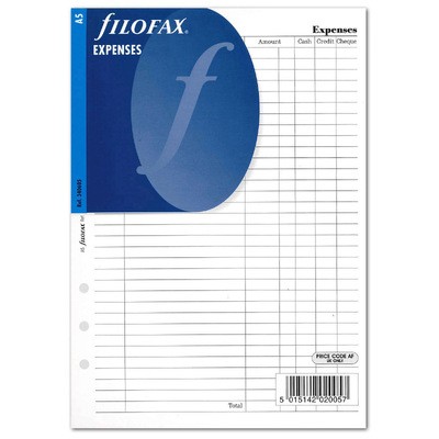 Filofax Költségtervező A5 Fehér