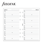 Filofax Kontakt lista (Név / Cím / Telefon / Email / Fax Mobil) Personal Fehér
