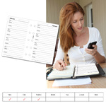 Filofax Kontakt lista (Név / Cím / Telefon) Mini Fehér