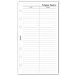 Filofax Kontakt lista (Név / Telefon) Personal Fehér