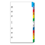 Filofax Kontakt lista regiszter 2 betű / regiszter (színes regiszter) Personal Fehér