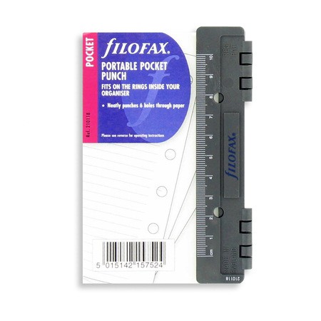 Filofax Lyukasztó hordozható Pocket Szürke