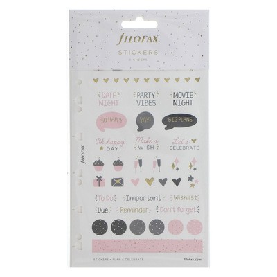 Filofax Matricák Multifit (Personal, A5, A4) Confetti