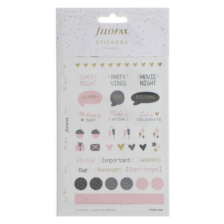 Filofax Matricák Multifit (Personal, A5, A4) Confetti