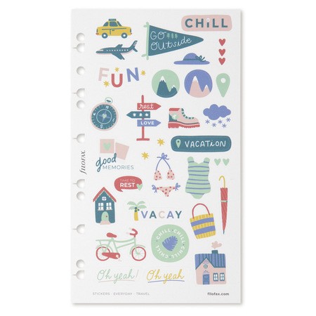 Filofax Matricák Multifit (Personal, A5, A4) Everyday Travel