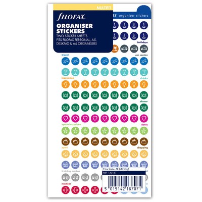 Filofax Matricák Multifit (Personal, A5, A4) Vegyes színű