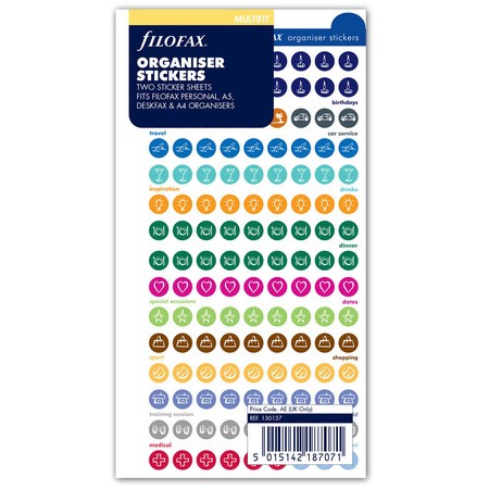 Filofax Matricák Multifit (Personal, A5, A4) Vegyes színű