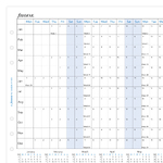 Filofax Naptárbetét Éves Horizontális A5 Fehér 2026 Filofax Naptárbetét Éves Horizontális A5 Fehér 2026
