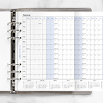 Filofax Naptárbetét Éves Horizontális A5 Fehér 2026 Filofax Naptárbetét Éves Horizontális A5 Fehér 2026