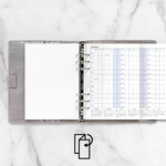 Filofax Naptárbetét Éves Horizontális A5 Fehér 2026 Filofax Naptárbetét Éves Horizontális A5 Fehér 2026