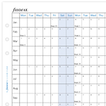 Filofax Naptárbetét Éves Horizontális A5 Fehér 2027 Filofax Naptárbetét Éves Horizontális A5 Fehér 2027
