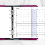 Filofax Naptárbetét Éves Horizontális Personal Fehér 2026