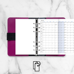 Filofax Naptárbetét Éves Horizontális Personal Fehér 2027