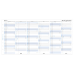 Filofax Naptárbetét Éves Vertikális A5 Fehér 2026