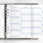 Filofax Naptárbetét Éves Vertikális A5 Fehér 2026