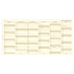 Filofax Naptárbetét Éves Vertikális A5 Krém 2026