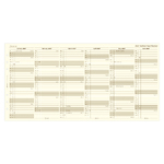 Filofax Naptárbetét Éves Vertikális A5 Krém 2027