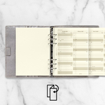 Filofax Naptárbetét Éves Vertikális A5 Krém 2027