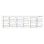 Filofax Naptárbetét Éves Vertikális Mini Fehér 2026 Filofax Naptárbetét Éves Vertikális Mini Fehér 2026