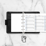 Filofax Naptárbetét Éves Vertikális Mini Fehér 2026 Filofax Naptárbetét Éves Vertikális Mini Fehér 2026