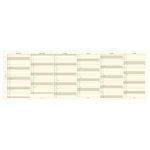 Filofax Naptárbetét Éves Vertikális Personal Krém 2026 Filofax Naptárbetét Éves Vertikális Personal Krém 2026