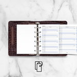 Filofax Naptárbetét Éves Vertikális Pocket Fehér 2026
