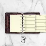 Filofax Naptárbetét Éves Vertikális Pocket Krém 2026