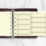 Filofax Naptárbetét Éves Vertikális Pocket Krém 2027 Filofax Naptárbetét Éves Vertikális Pocket Krém 2027