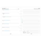 Filofax Naptárbetét Heti 1 hét / 1 oldal + 1 oldal jegyzet A5 Fehér 2026