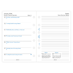 Filofax Naptárbetét Heti 1 hét / 1 oldal + 1 oldal jegyzet Pocket Fehér 2026