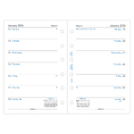 Filofax Naptárbetét Heti 1 hét / 1 oldal Pocket Fehér 2026