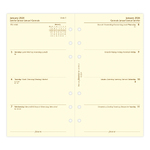 Filofax Naptárbetét Heti 1 hét / 2 oldal 5 nyelvű Personal Krém 2026