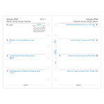 Filofax Naptárbetét Heti 1 hét / 2 oldal 5 nyelvű Pocket Fehér 2026