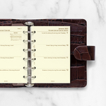 Filofax Naptárbetét Heti 1 hét / 2 oldal Pocket Krém 2026