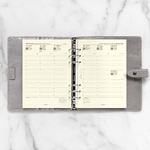 Filofax Naptárbetét Heti 1 hét / 2 oldal Oszlopos 5 nyelvű A5 Krém 2026