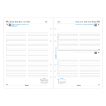 Filofax Naptárbetét Napi 1 nap / 1 oldal 5 nyelvű A5 Fehér 2026