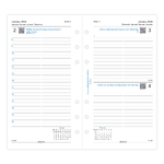 Filofax Naptárbetét Napi 1 nap / 1 oldal 5 nyelvű Personal Fehér 2026