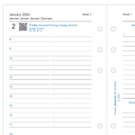 Filofax Naptárbetét Napi 1 nap / 1 oldal 5 nyelvű Personal Fehér 2026