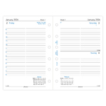 Filofax Naptárbetét Napi 1 nap / 1 oldal Pocket Fehér 2026 Filofax Naptárbetét Napi 1 nap / 1 oldal Pocket Fehér 2026