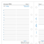 Filofax Naptárbetét Napi 1 nap / 1 oldal Pocket Fehér 2026 Filofax Naptárbetét Napi 1 nap / 1 oldal Pocket Fehér 2026