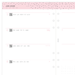 Filofax Naptárbetét + Pótlapok csomag A5 Színes Confetti 2026