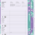 Filofax Naptárbetét + Pótlapok csomag A5 Színes Floral 2026